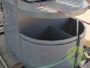 深圳理工大學校園長廊圍柱噴粉分類垃圾桶案例